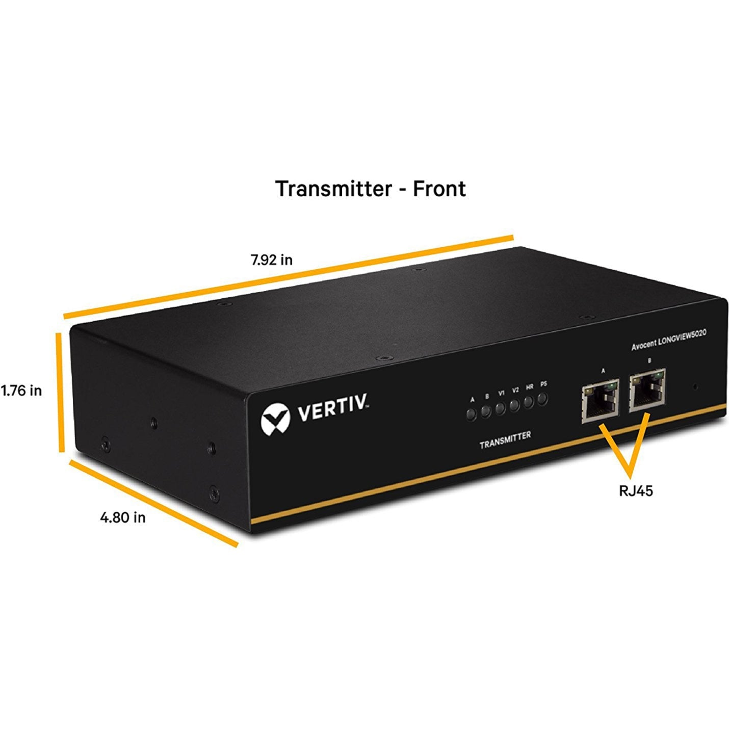 Vertiv Avocent LongView - Dual Monitor USB Audio CATx up to 100m / 330ft