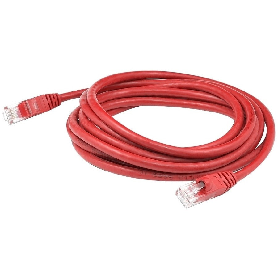 AddOn 5m RJ-45 (Male) to RJ-45 (Male) Red Cat6 STP Plenum-Rated Copper Patch Cable