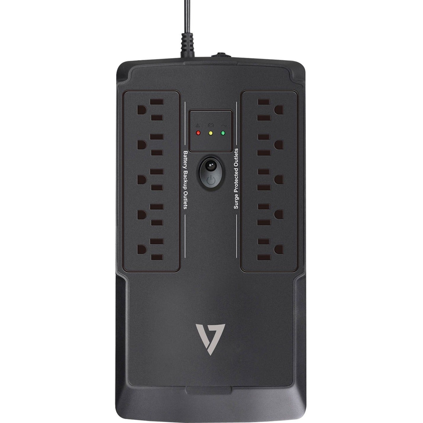 V7 UPS 550VA Desktop with 10 Outlets (UPS1DT550-1N)