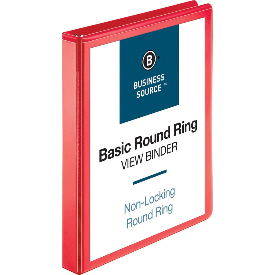 Business Source Round Ring Binder