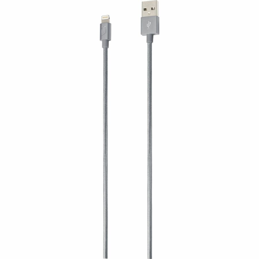 iStore Lightning Charge 4ft (1.2m) Braided Cable (Space Gray)