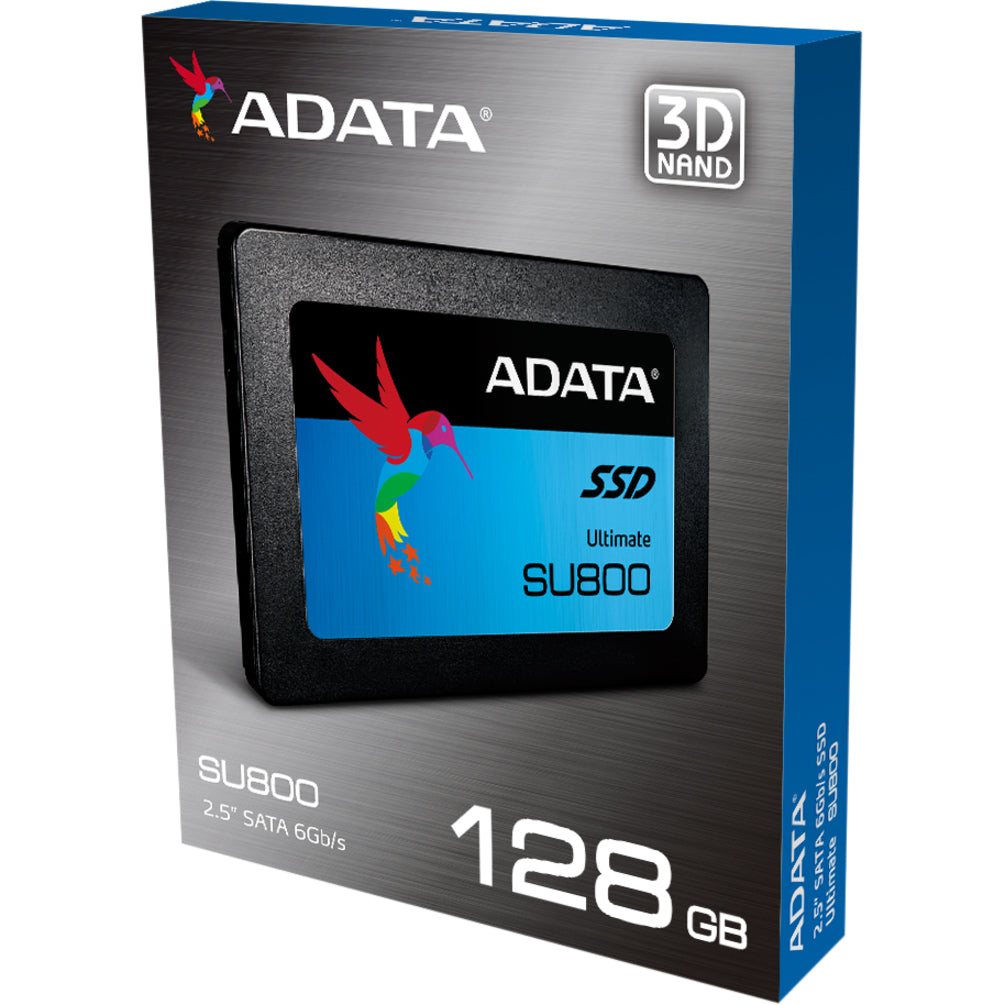 Adata Ultimate SU800 ASU800SS-128GT-C 128 GB Solid State Drive - 2.5" Internal - SATA (SATA/600) - Black