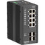 Black Box Industrial Managed Gigabit Ethernet PoE+ Switch - (8) RJ-45 (4) SFP