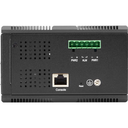 Black Box Industrial Managed Gigabit Ethernet PoE+ Switch - (8) RJ-45 (4) SFP