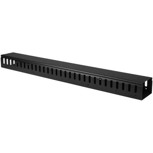 StarTech.com Vertical Cable Organizer with Finger Ducts - Vertical Cable Management Panel - Rack-Mount Cable Raceway - 20U - 3 ft.