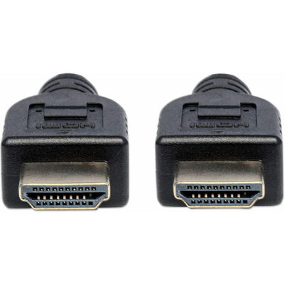 Manhattan In-wall CL3 High Speed HDMI Male to Male Cable with Ethernet Black 3 ft