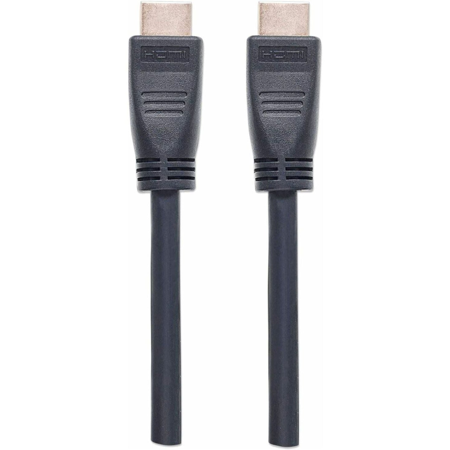 Manhattan HDMI Cable with Ethernet (CL3 rated suitable for In-Wall use) 4K@60Hz (Premium High Speed) 8m Male to Male Black Ultra HD 4k x 2k In-Wall rated Fully Shielded Gold Plated Contacts Lifetime Warranty Polybag