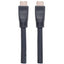 Manhattan HDMI Cable with Ethernet (CL3 rated suitable for In-Wall use) 4K@60Hz (Premium High Speed) 10m Male to Male Black Ultra HD 4k x 2k In-Wall rated Fully Shielded Gold Plated Contacts Lifetime Warranty Polybag