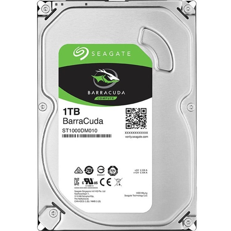 Seagate BarraCuda ST1000DM010 1 TB Hard Drive - 3.5" Internal - SATA (SATA/600)