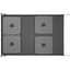 Rack Solutions 1U Mini Rack Tool-less Dry Sliding Shelf for Four Apple Mac Mini