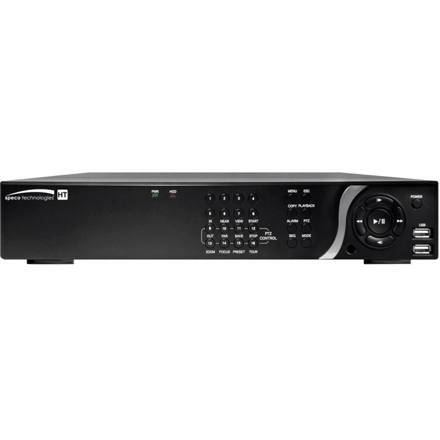 Speco 8 Channel IP HD-TVI & Analog Full Hybrid Video Recorder - 12 TB HDD