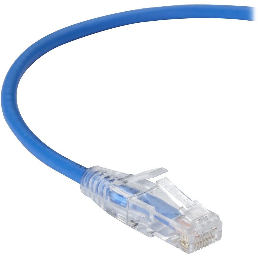 1FT BLUE CAT6A SLIM 28AWG PATCH