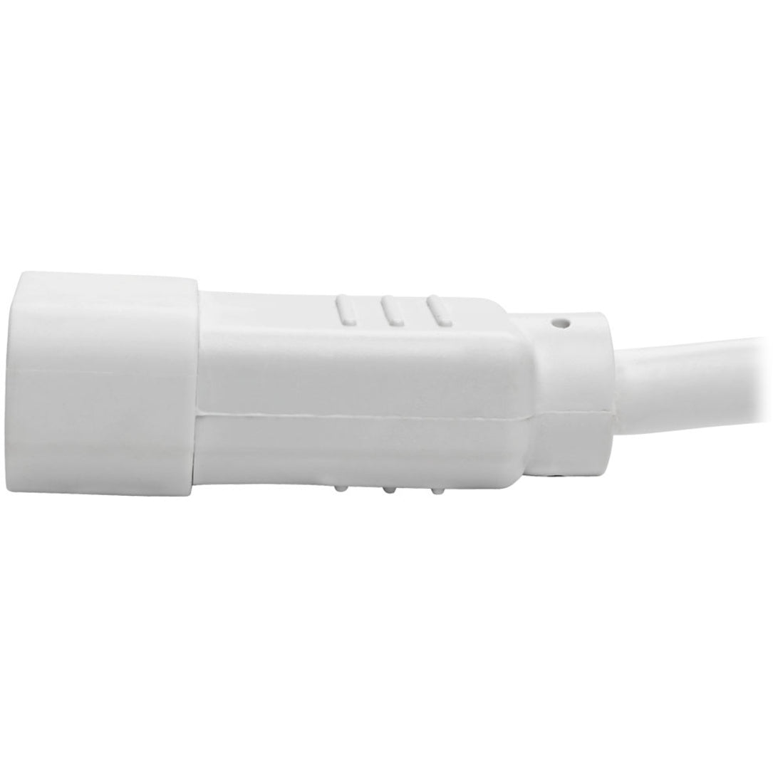 Tripp Lite PDU Power Cord C13 to C14 10A 250V 18 AWG 2 ft. (0.61 m) White