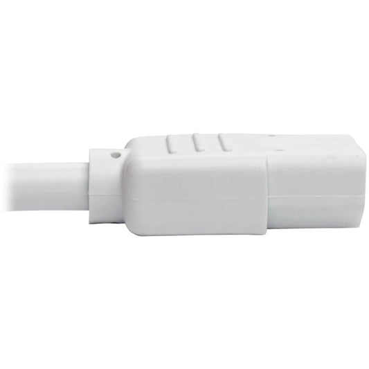 Tripp Lite PDU Power Cord C13 to C14 10A 250V 18 AWG 6 ft. (1.83 m) White