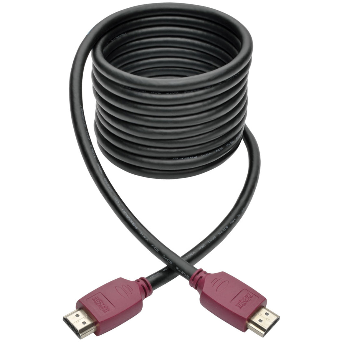 Tripp Lite 4K HDMI Cable with Ethernet (M/M) 4K 60 Hz Gripping Connectors 10 ft.