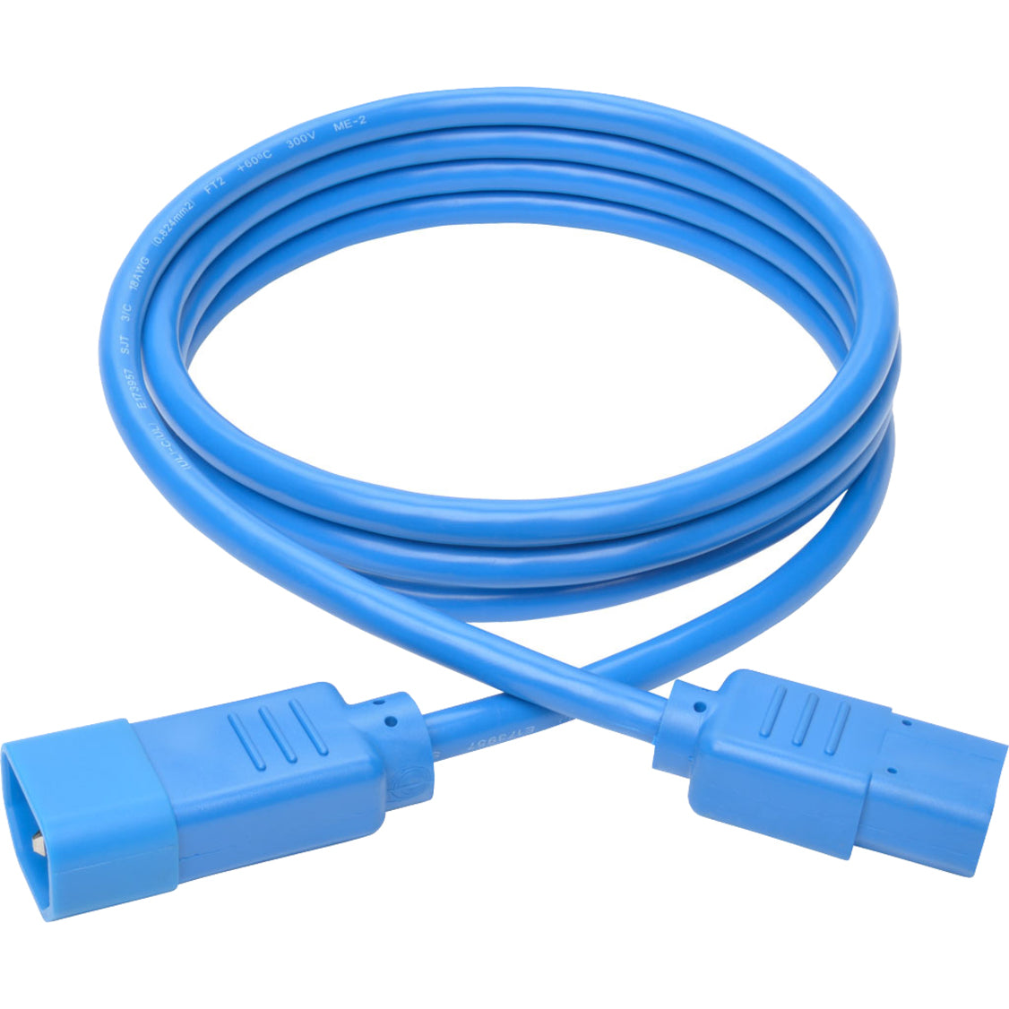 Tripp Lite PDU Power Cord C13 to C14 10A 250V 18 AWG 6 ft. (1.83 m) Blue