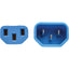 Tripp Lite PDU Power Cord C13 to C14 10A 250V 18 AWG 6 ft. (1.83 m) Blue