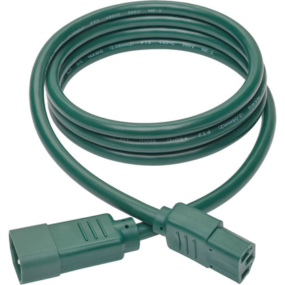 Tripp Lite Heavy-Duty PDU Power Cord C13 to C14 15A 250V 14 AWG 6 ft. (1.83 m) Green