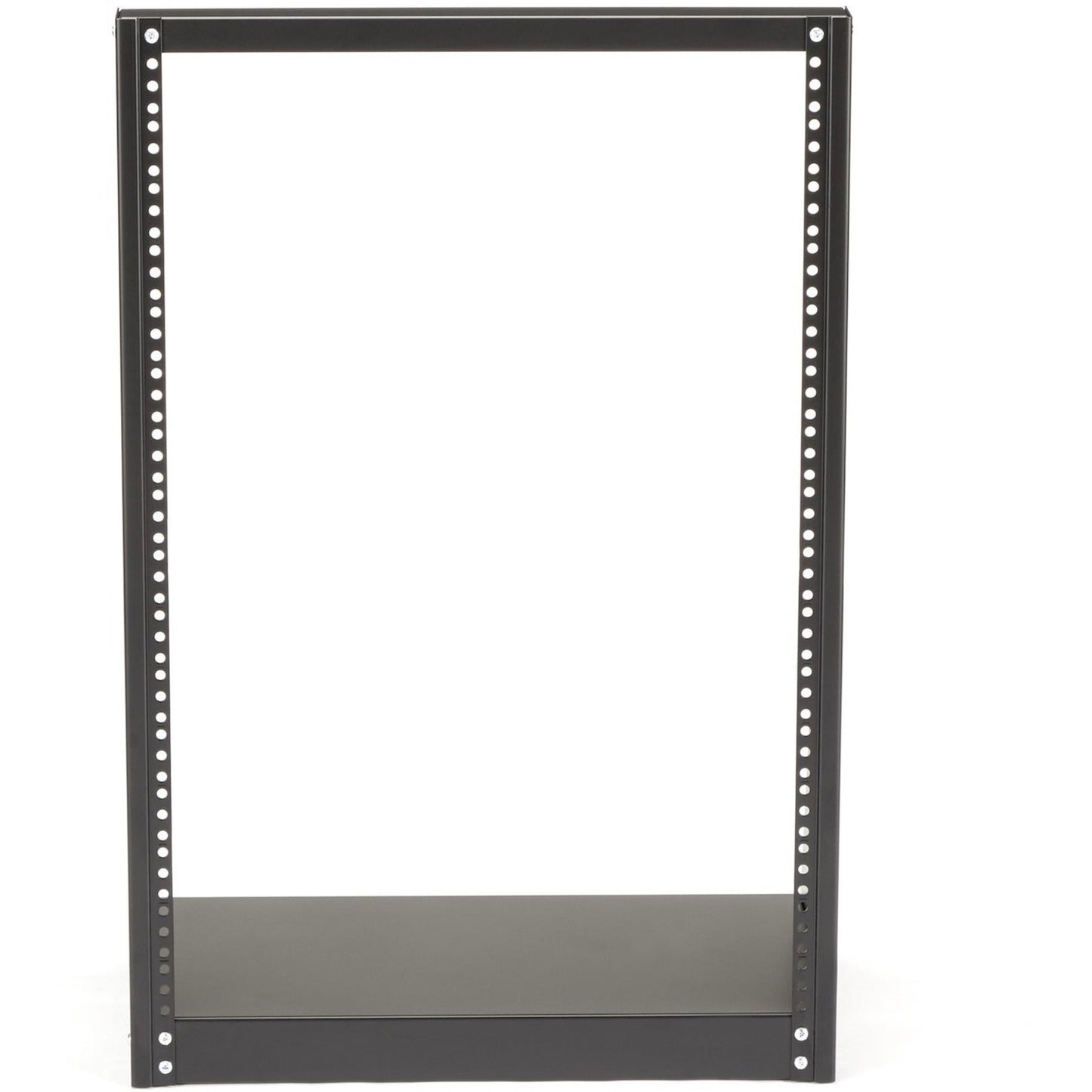 StarTech.com 2-Post 16U Heavy-Duty Desktop Server Rack Small Open Frame 19in Network Rack for Home/Office IT Equipment TAA Compliant
