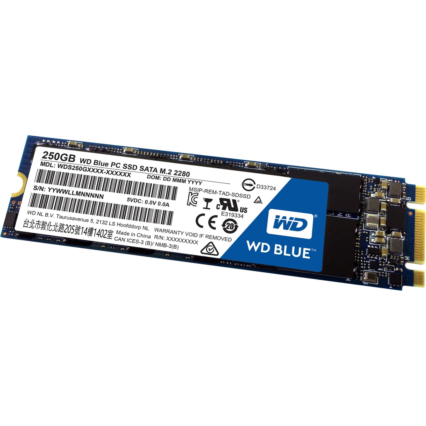 WD Blue M.2 250GB Internal SSD Solid State Drive - SATA 6Gb/s