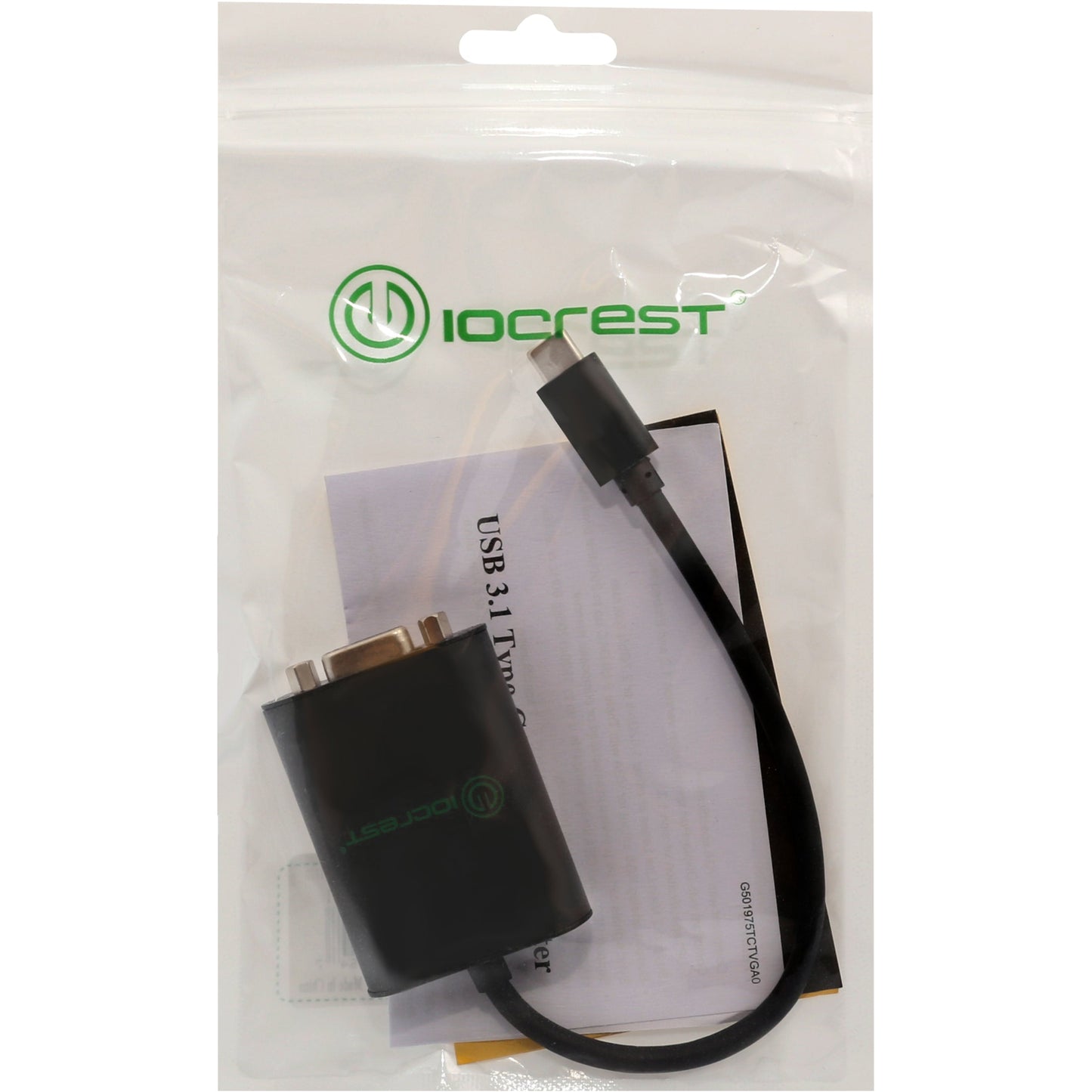 IO Crest USB 3.1 Type-C (DP) to VGA Adapter Type-C (DP Alt Mode) to VGA