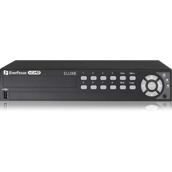 EverFocus 8 CH H.264 1080p Hybrid(AHD + TVI)DVR - 4 TB HDD