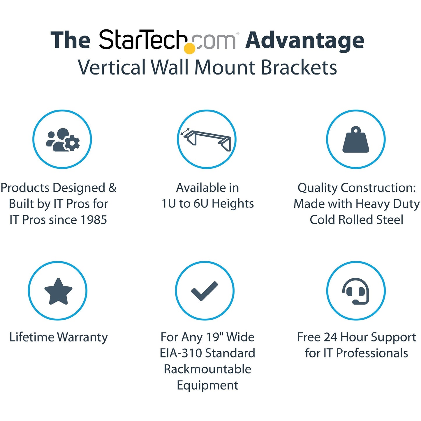 StarTech.com 6U 19-Inch Steel Vertical Rack and Wallmountable Server Rack