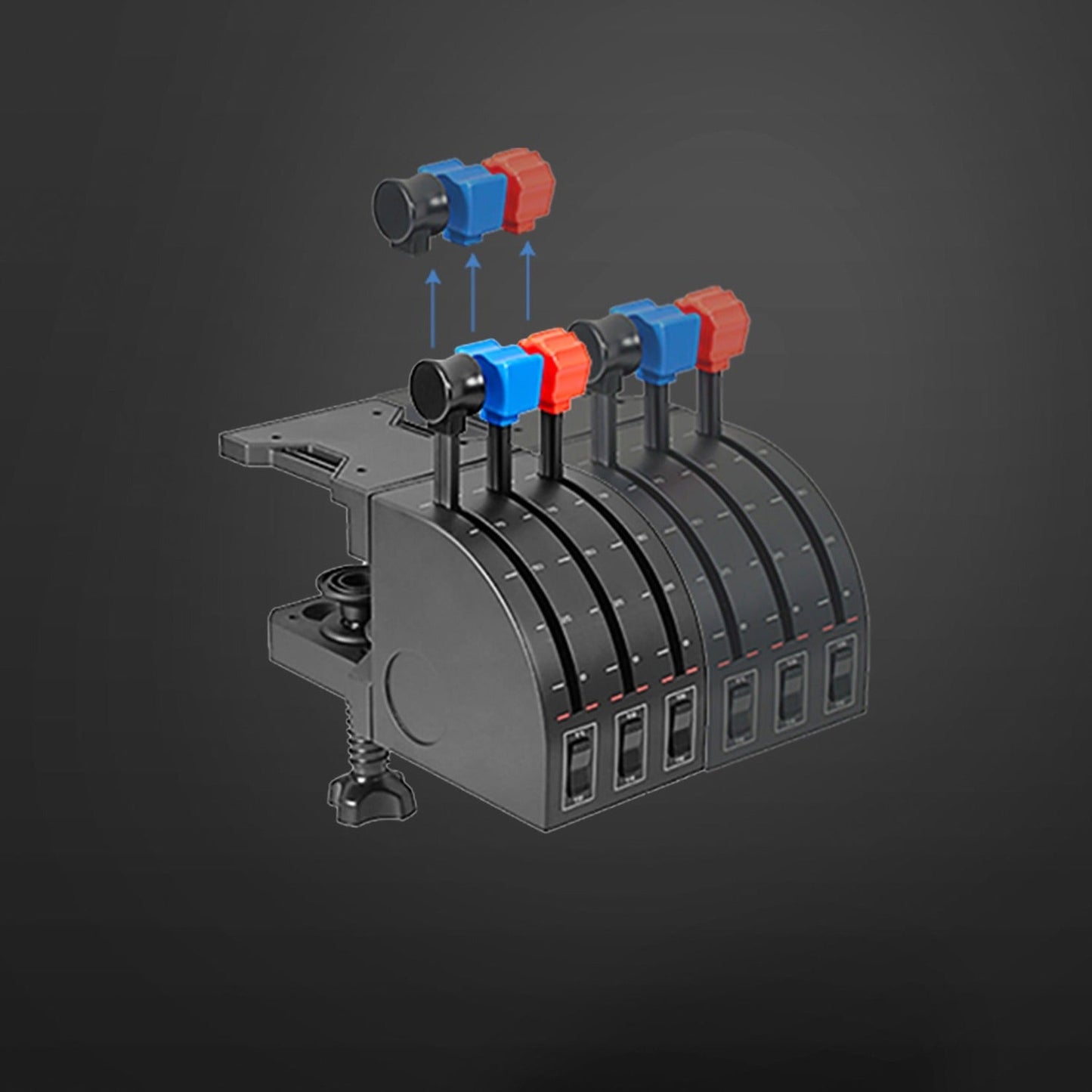 Saitek Flight Yoke System Professional Simulation Yoke and Throttle Quadrant