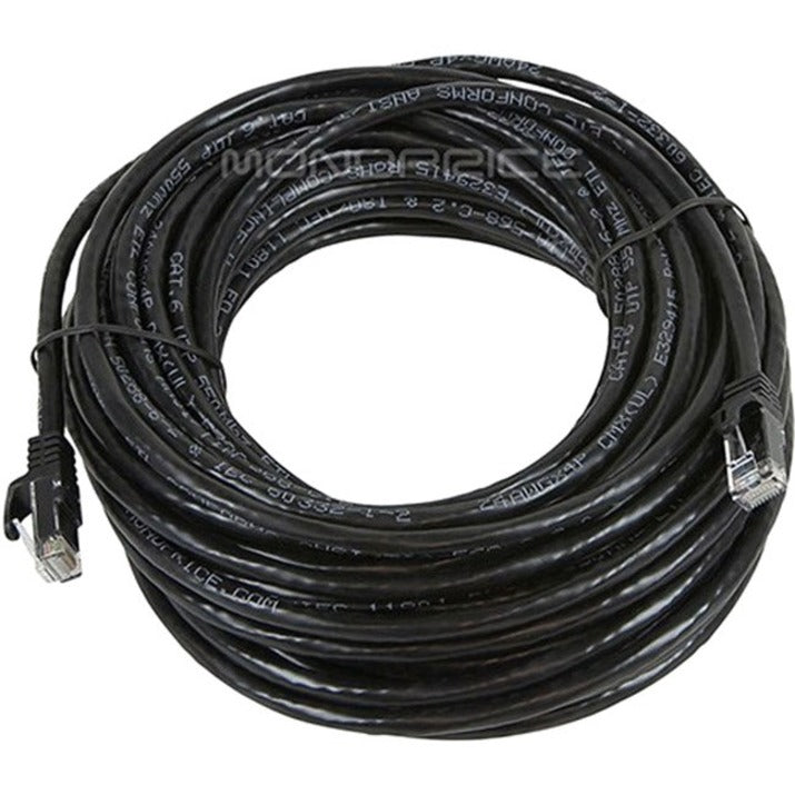 Monoprice FLEXboot Series Cat6 24AWG UTP Ethernet Network Patch Cable 50ft Black