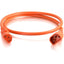 C2G 1ft 14AWG Power Cord (IEC320C14 to IEC320C13) - Orange