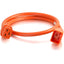 C2G 8ft 12AWG Power Cord (IEC320C20 to IEC320C19) - Orange