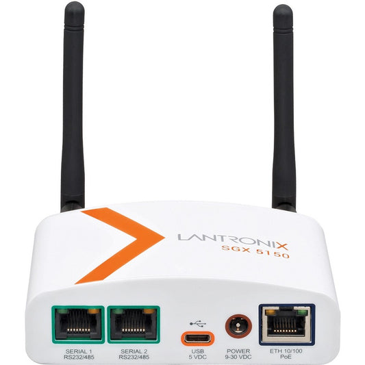 Lantronix SGX 5150 Wireless IoT Gateway Dual Band 5G 802.11ac and 80211 b/g/n USB Host and Device Modes a single 10/100 Ethernet port EU Model