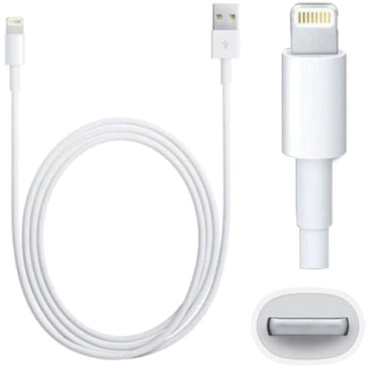 4XEM 10 Pack of 3FT 8-Pin Lightning To USB Cable For iPhone/iPod/iPad (White) - MFi Certified
