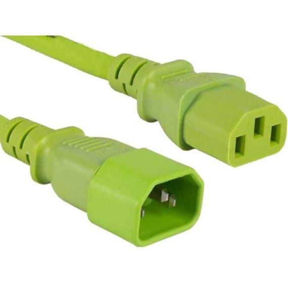 6FT GREEN C13 TO C14 POWER     