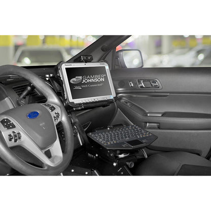 Gamber-Johnson Vehicle Mount for Tablet Display Screen Computer - Black Powder Coat