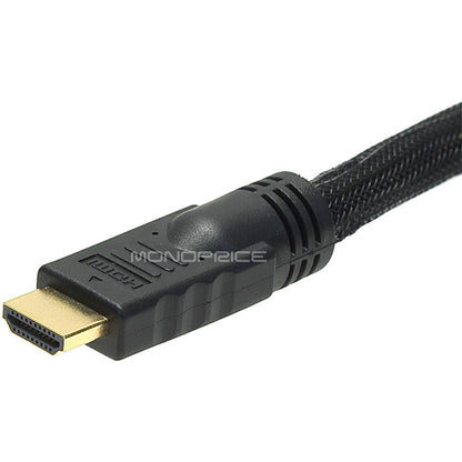 Monoprice 6ft 24AWG CL2 High Speed HDMI to DVI Adapter Cable w / Net Jacket - Black