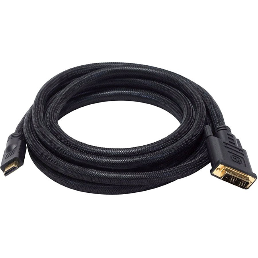 Monoprice 10ft 24AWG CL2 High Speed HDMI to DVI Adapter Cable w / Net Jacket - Black