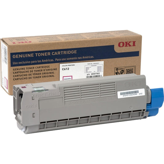 Oki Original LED Toner Cartridge - Magenta - 1 Each