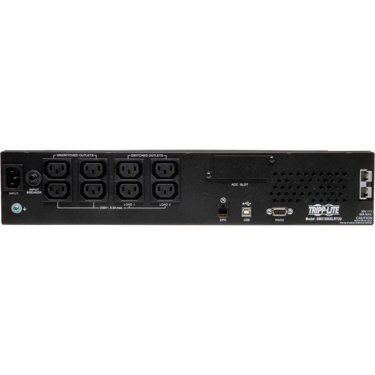 Tripp Lite UPS 1500VA 1350W 230V Line-Interactive UPS - 8 C13 Outlets C14 Input Network Card Option LCD USB DB9 2U