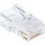 Intellinet Network Solutions Cat5e RJ45 Modular Plugs 3-Prong UTP For Solid Wire 100 Plugs in Jar