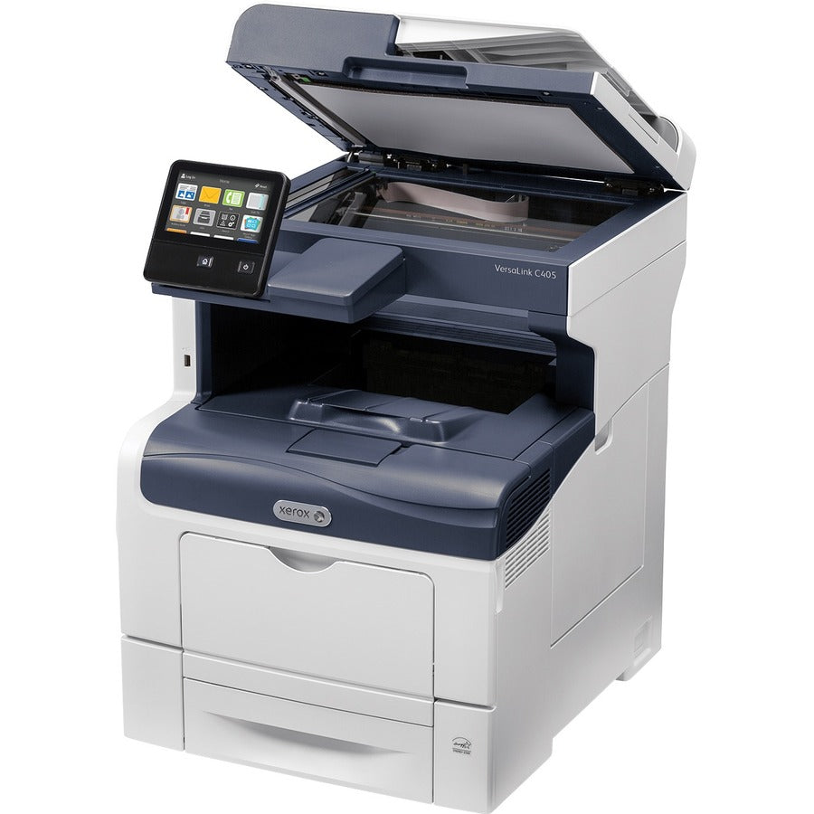 Xerox VersaLink C405/DNM Laser Multifunction Printer-Color-Copier/Fax/Scanner-36 ppm Mono/Color Print-600x600 Print-Automatic Duplex Print-80000 Pages Monthly-700 sheets Input-Color Scanner-600 Optical Scan-Color Fax-Gigabit Ethernet