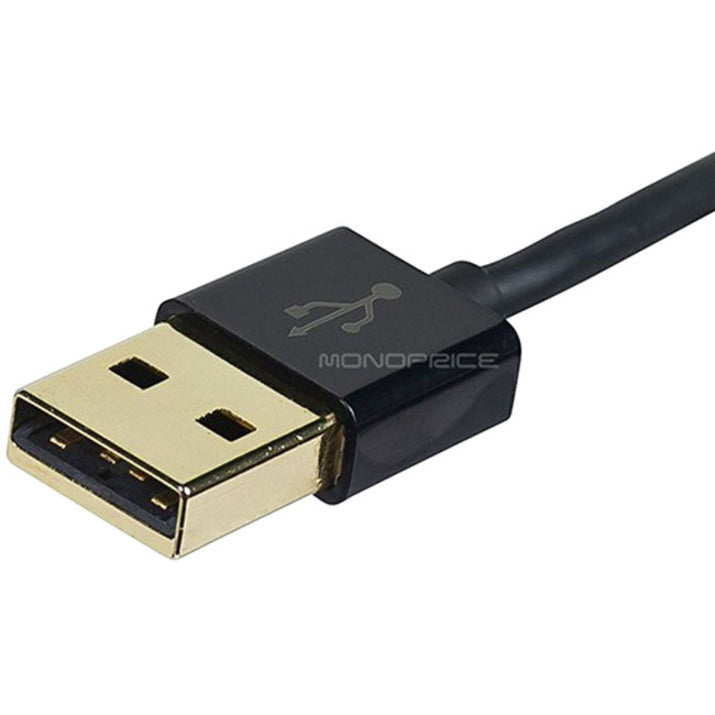 Monoprice Premium USB to Micro USB Charge & Sync Cable 6ft- Black