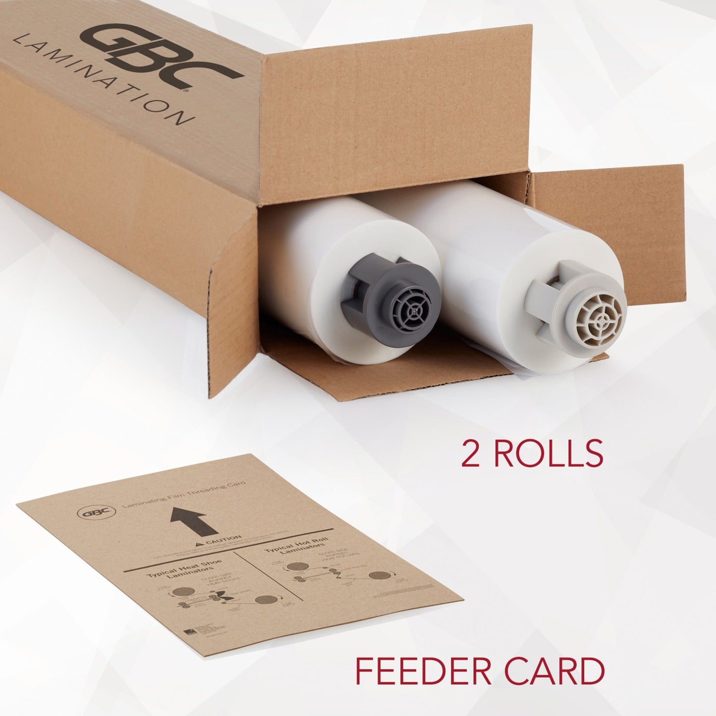 GBC EZ Load Gray End Cap Laminating Roll Film