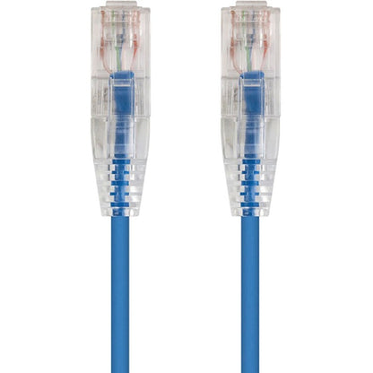 Monoprice SlimRun Cat6 28AWG UTP Ethernet Network Cable 2ft Blue