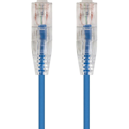 Monoprice SlimRun Cat6 28AWG UTP Ethernet Network Cable 5ft Blue