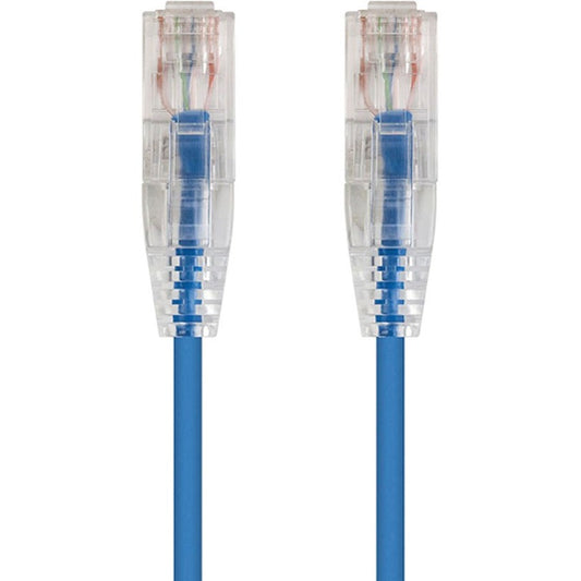 Monoprice SlimRun Cat6 28AWG UTP Ethernet Network Cable 5ft Blue