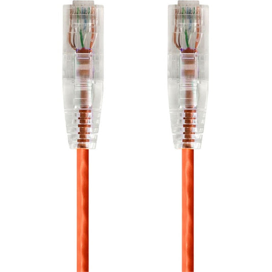 Monoprice SlimRun Cat6 28AWG UTP Ethernet Network Cable 5ft Orange