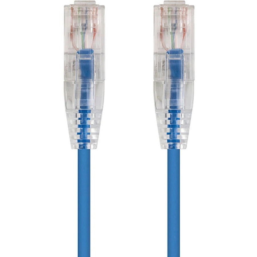 Monoprice SlimRun Cat6 28AWG UTP Ethernet Network Cable 7ft Blue