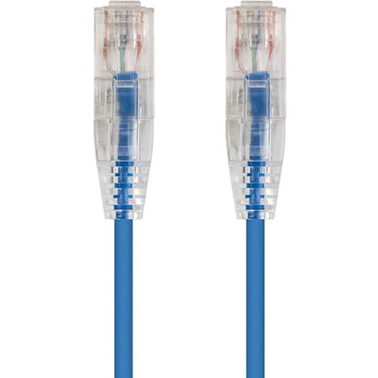 Monoprice SlimRun Cat6 28AWG UTP Ethernet Network Cable 7ft Blue
