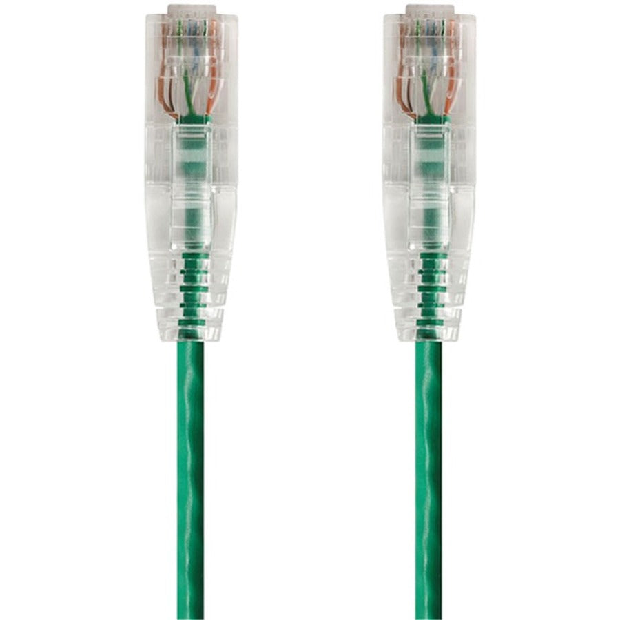 Monoprice SlimRun Cat6 28AWG UTP Ethernet Network Cable 7ft Green